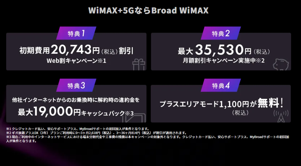Broad \WiMAX+5G　新料金2021年10月～