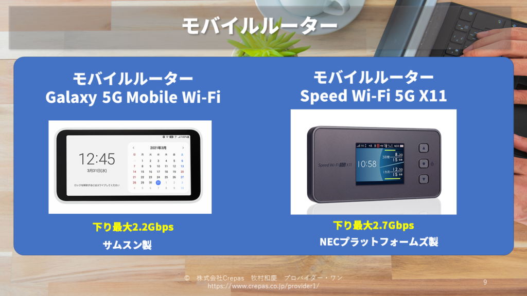 ゼウスWiMAXで選べるモバイルルーター