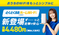 とくとくBBホームWi-Fi