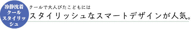 スタイリッシュなスマートデザインが人気